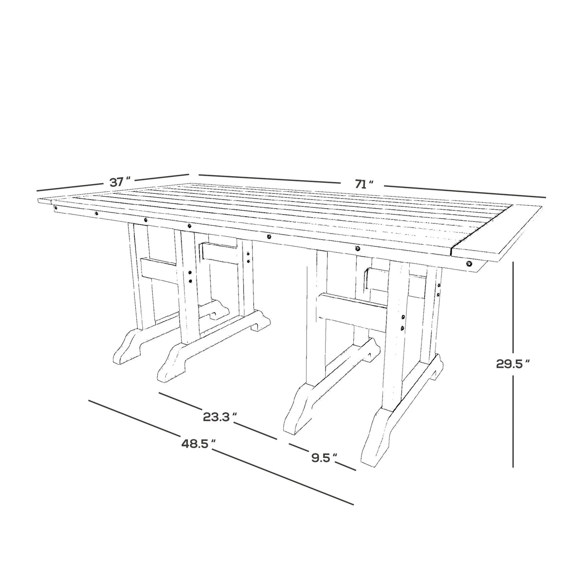 6-Piece All Weather Outdoor Dining Set with Bench Q94144