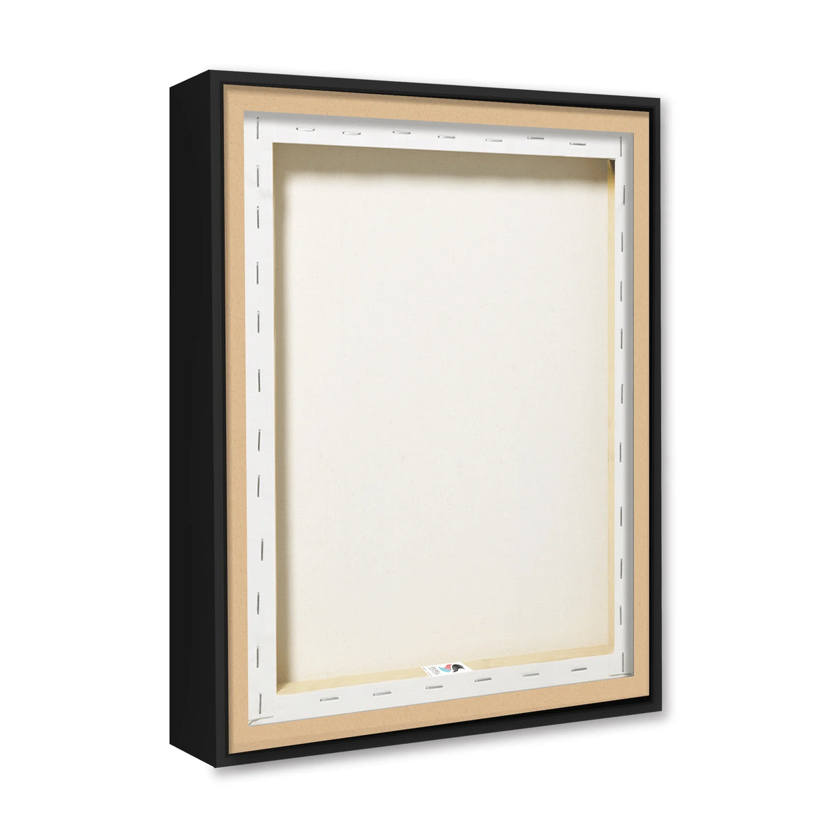 Jet Black Floating Framed Canvas Print Wall Art Z98185