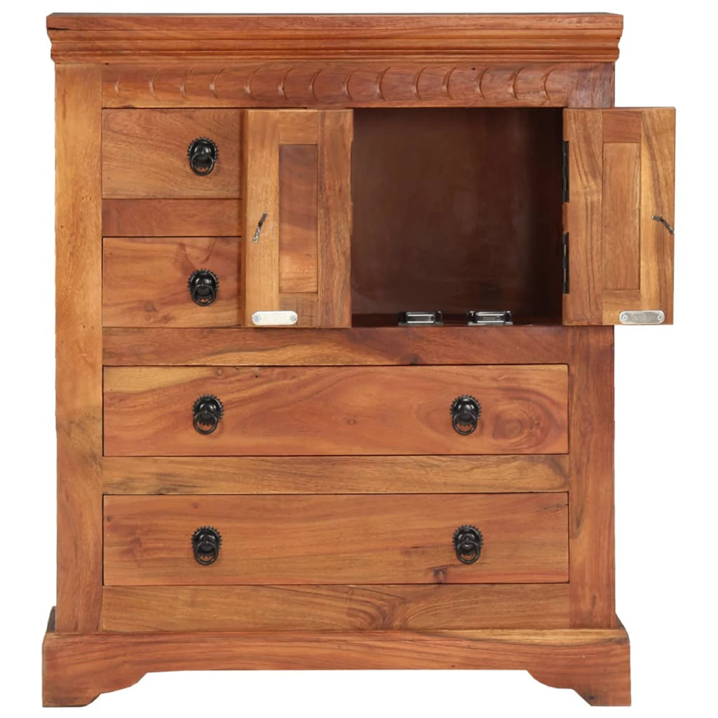 Solid Acacia Wood Sideboard J722333