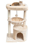 Small Cat Tree with Scratching Post and Cradle L871