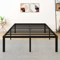 18 Inch Metal Platform Bed Frame with Steel Slats N127964