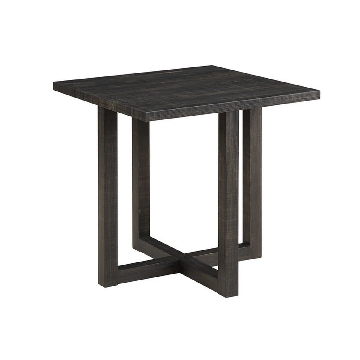 Gray Oak 6 Piece End Table & Nesting Ottoman Set R73541