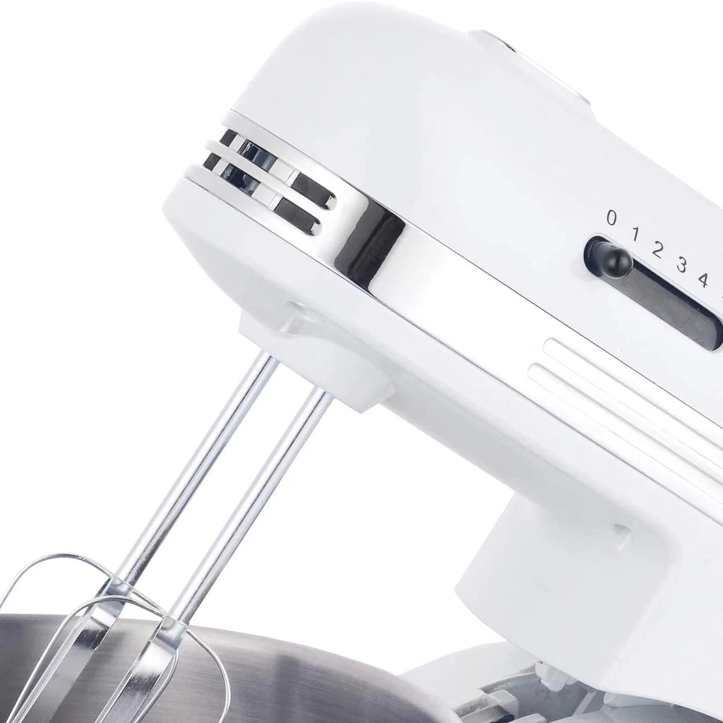 5-Speed Stand Mixer with 3.5 Qt Stainless Steel Bowl, White H62665