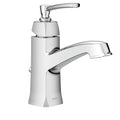 Chrome Single Hole Bathroom Faucet with Drain Assembly D573