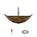 Brushed Nickel Vessel Faucet Ensemble C8268