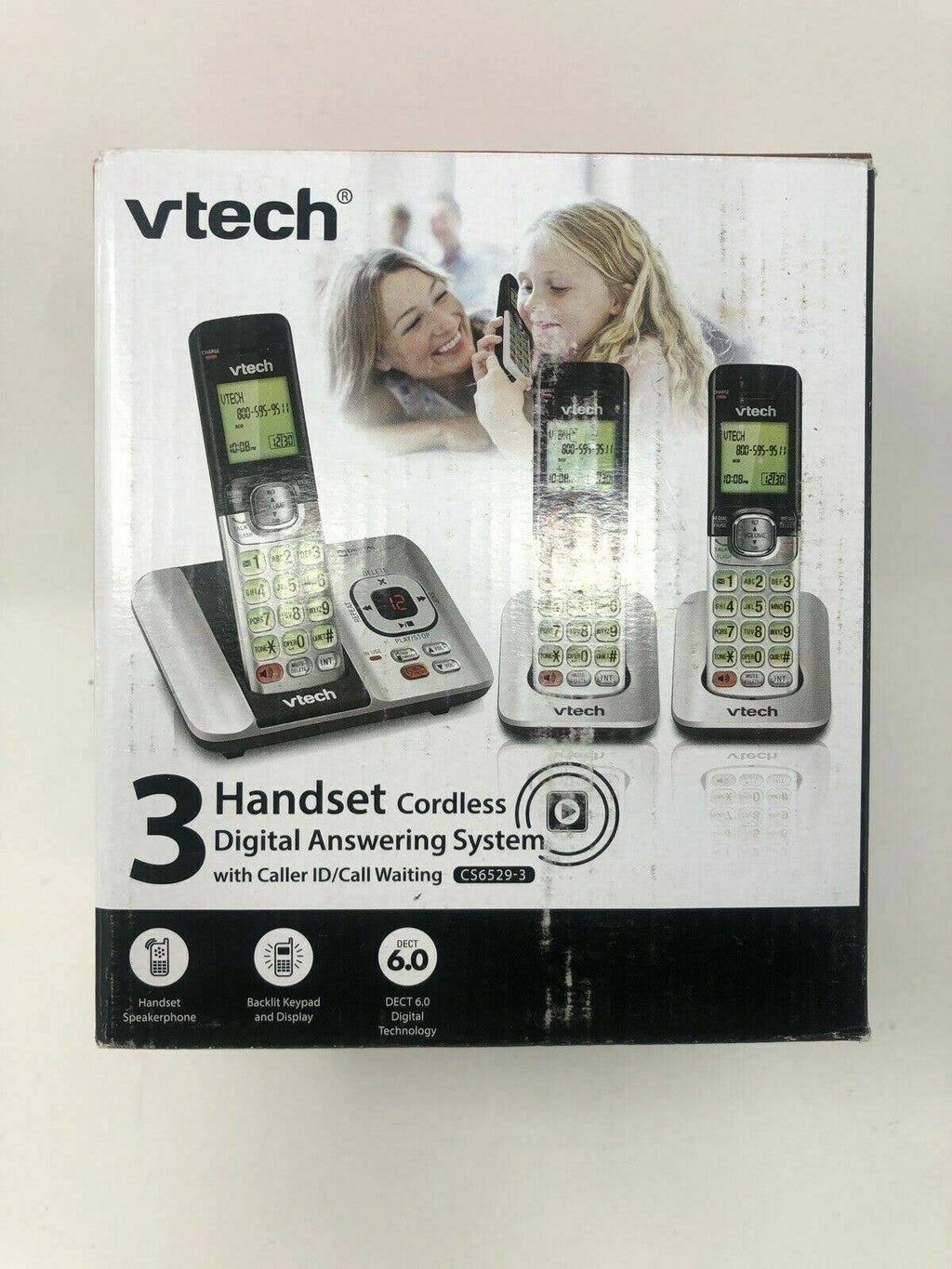 3-Handset Expandable Cordless Phone with Answering System O245