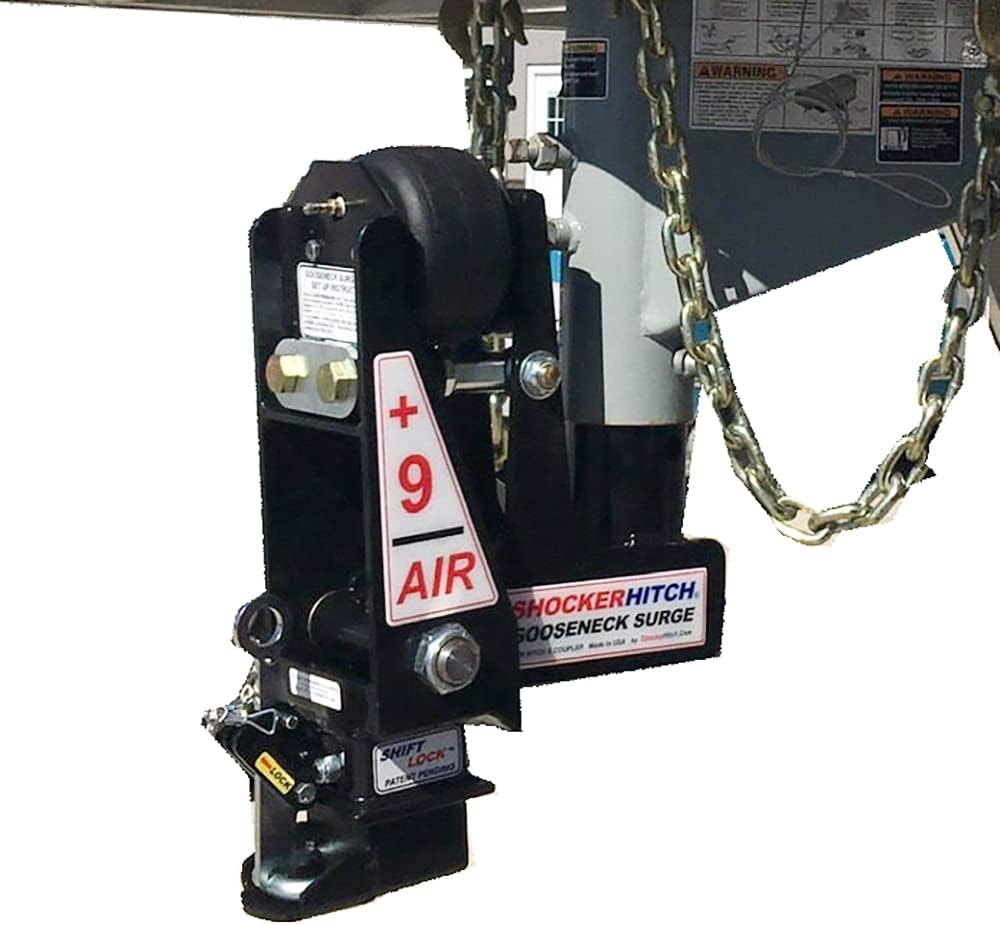 Gooseneck Air Hitch & Coupler, Round 3-15/16" Straight Pin 30K Coupler 9" Offset B765334