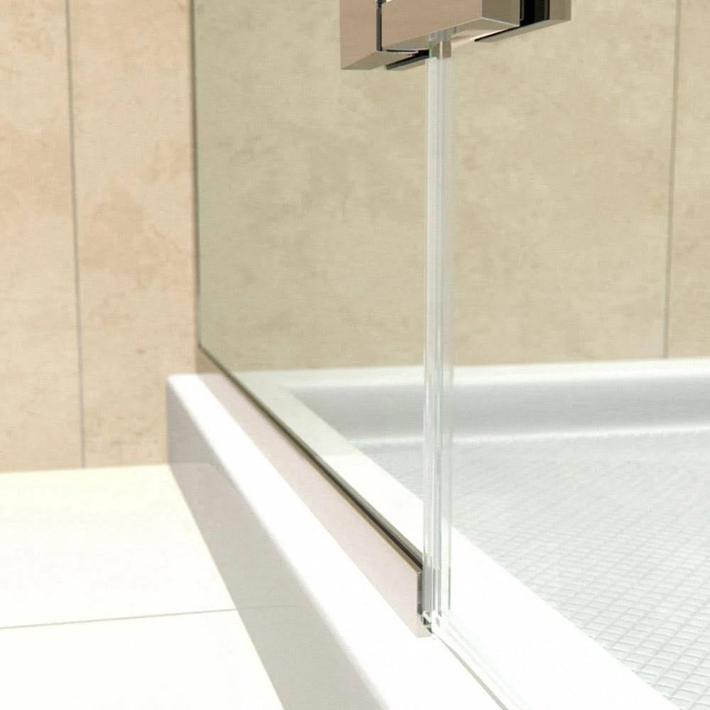 Frameless Shower Door in Brushed Nickel Q700744