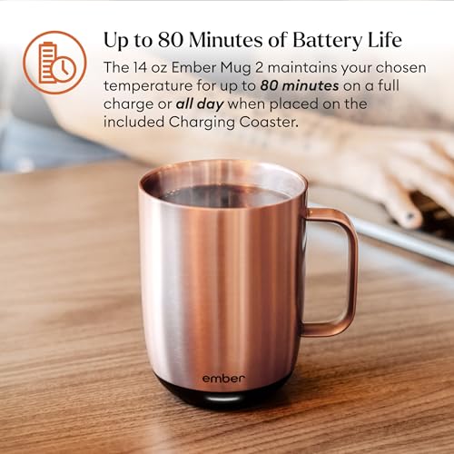14 Oz App-Controlled Heated Smart Mug O238