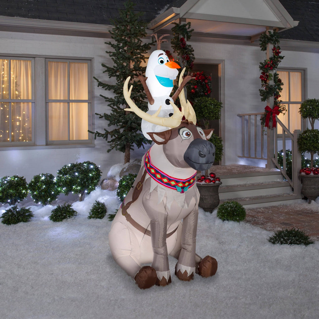 Inflatable Olaf Sitting on Sven D90089