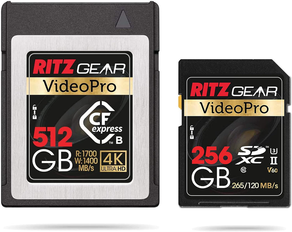 CFExpress Type B 256GB Card Plus SD Card UHS-II 256GB SDXC Memory Card U3 V60 B9195