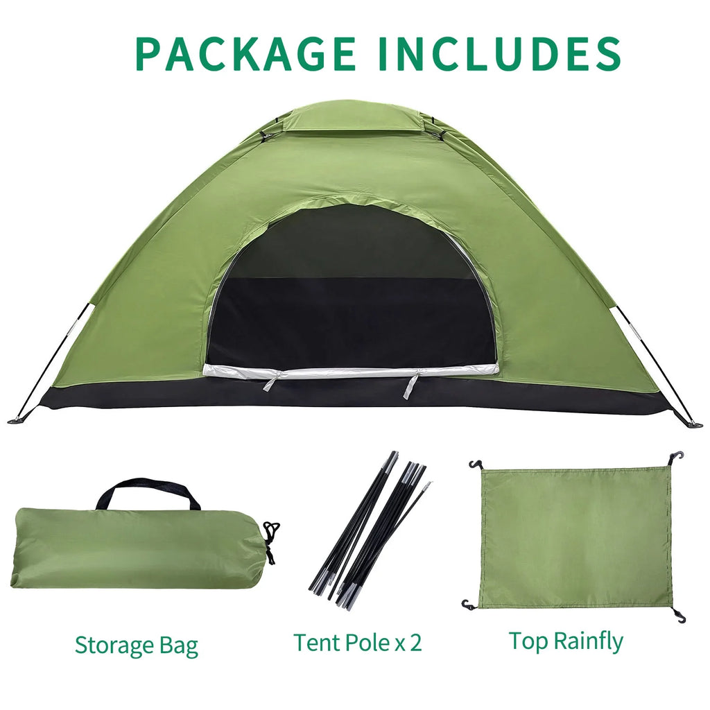 Green Lightweight Dome Camping Tent X20017