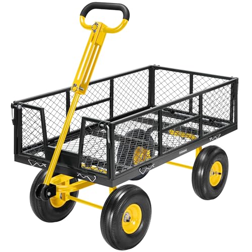 Heavy Duty Steel Garden Cart with 10 inch Tire K671554