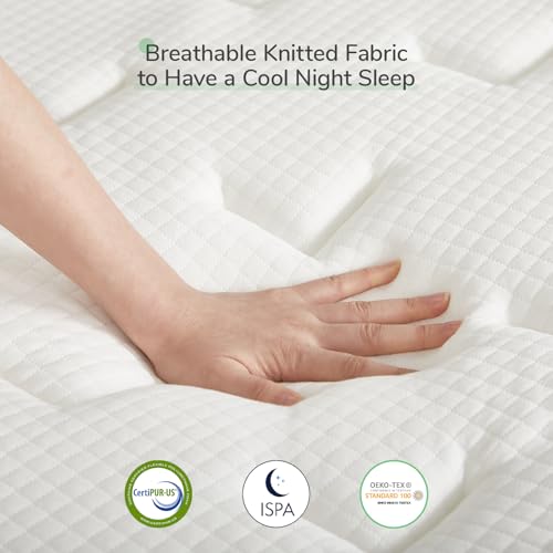 King Size 14 Inch Gel Memory Foam Hybrid Mattress I271