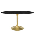 60" Oval Artificial Marble Dining Table O91401