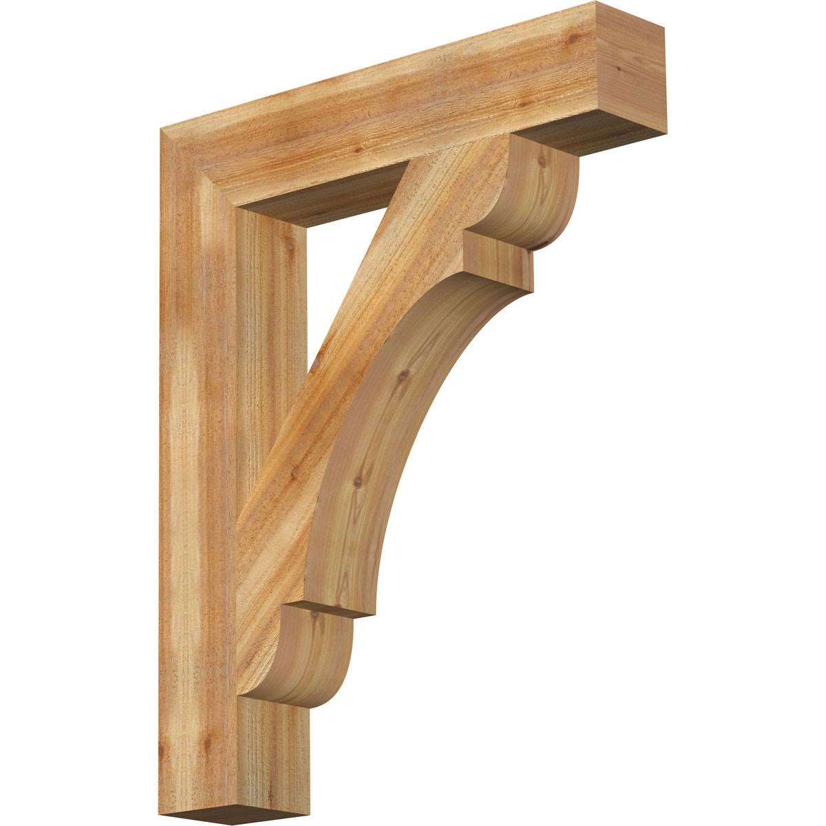 6x22W x 32x22D x 40x22H Olympic Block Rough Sawn Bracket T8763
