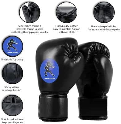 Free Standing Inflatable Kids Punching Bag Set with Air Pump & Boxing Gloves X986