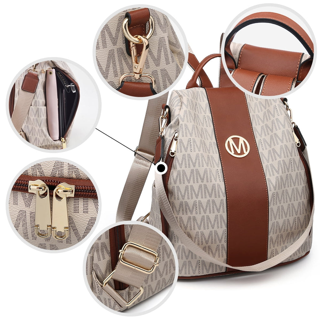 Anti-Theft Travel Backpack and Purse Wallet Set 2pcs S453570