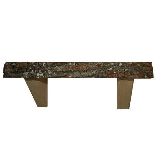 Basswood Bark Edge Wall Shelf D162