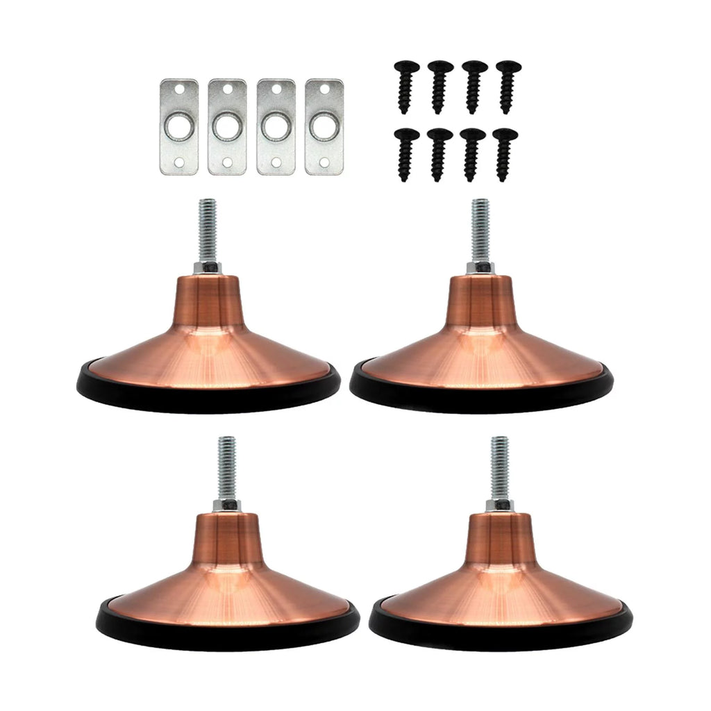 4 Pcs 6 inch Adjustable Heavy Duty Metal Pool Table Leg Levelers K2200