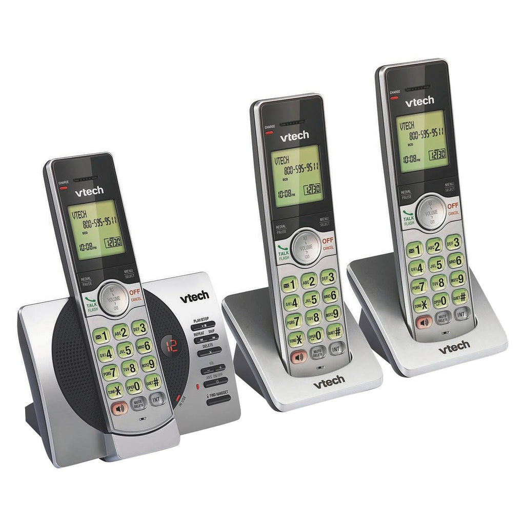 3-Handset Expandable Cordless Phone with Answering System O245