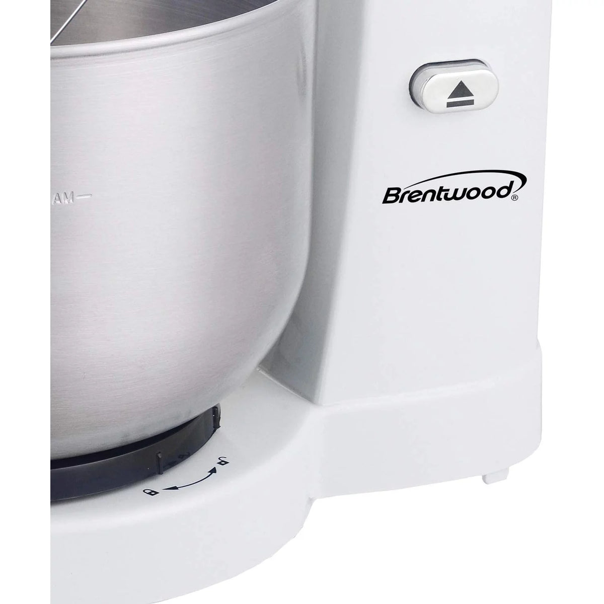 5-Speed Stand Mixer with 3.5 Qt Stainless Steel Bowl, White H62665