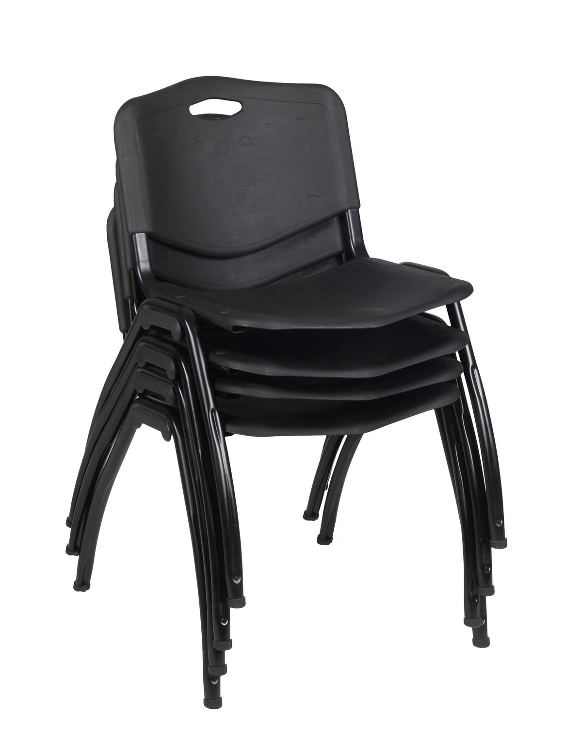Maple Training Table & Black Stack Chairs F42055