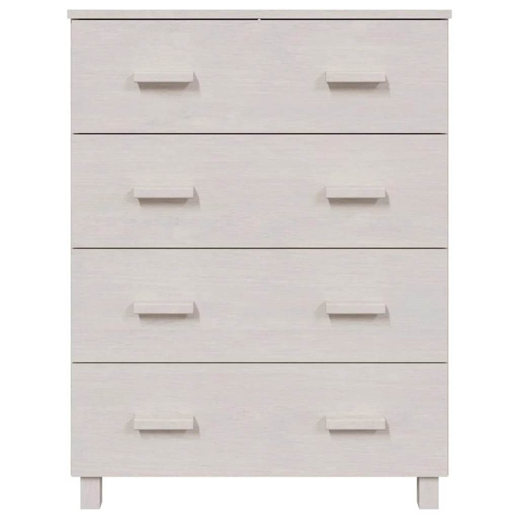 White Solid Wood Pine Sideboard U2126