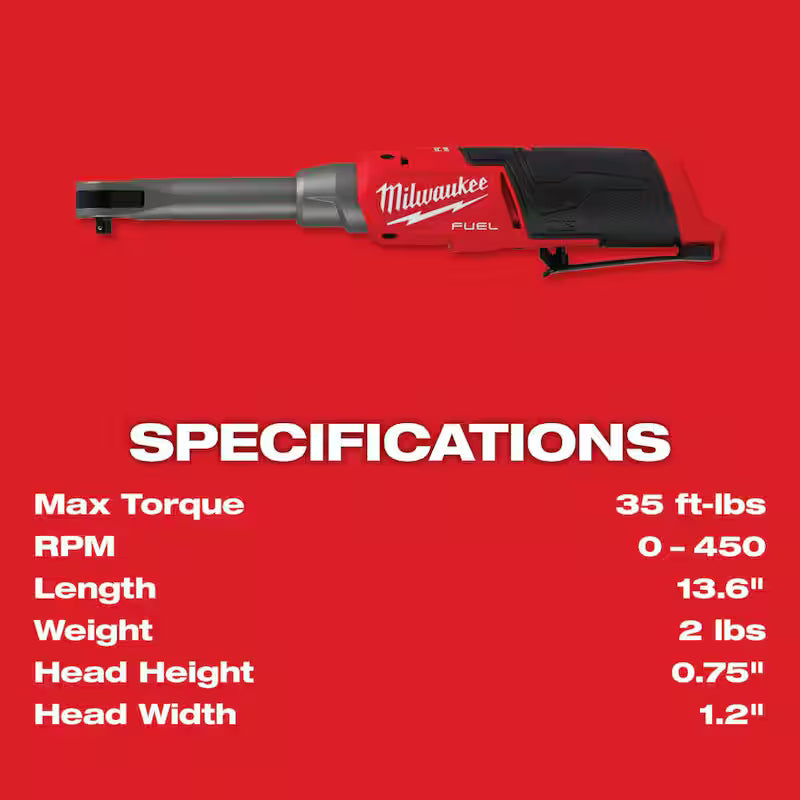 12V Lithium-Ion Brushless Cordless 1/4 in. Extended Reach High Speed Ratchet T7364