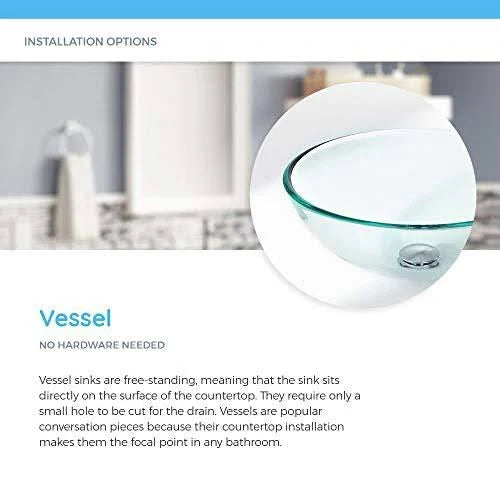 Brushed Nickel Vessel Faucet Ensemble C8268