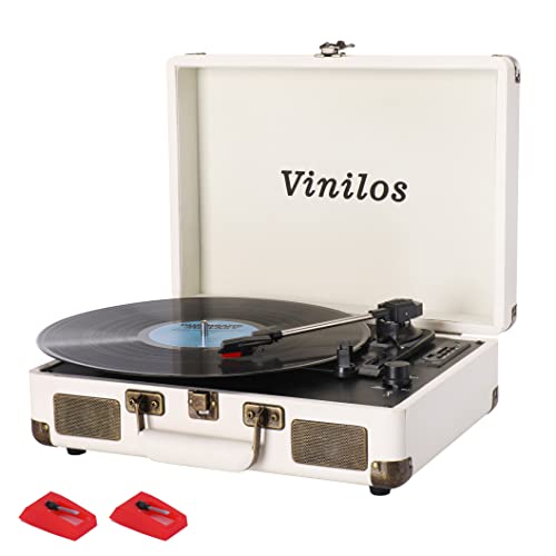 3 Speed Belt-Driven Bluetooth Turntable with Speakers H17508