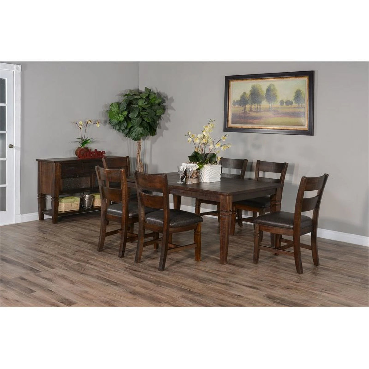 90" Wood Extension Dining Table I172715