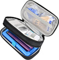 Black Insulin Cooler Travel Case with Ice Brick U451730