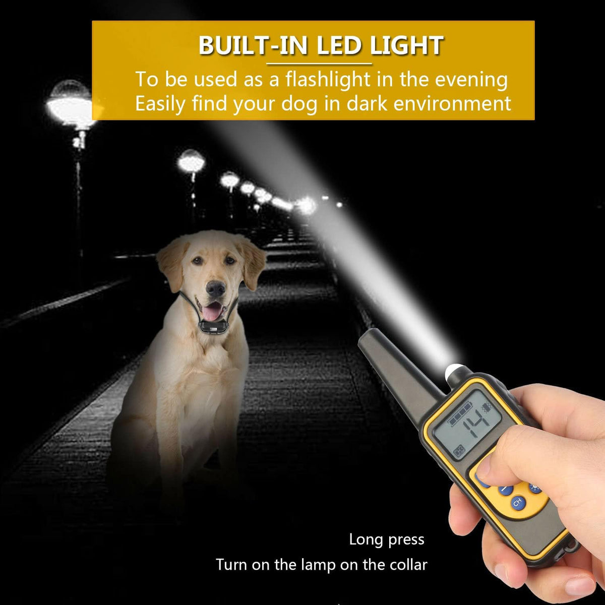 Waterproof Rechargeable Dog Training Collar Pack of 2 H68267
