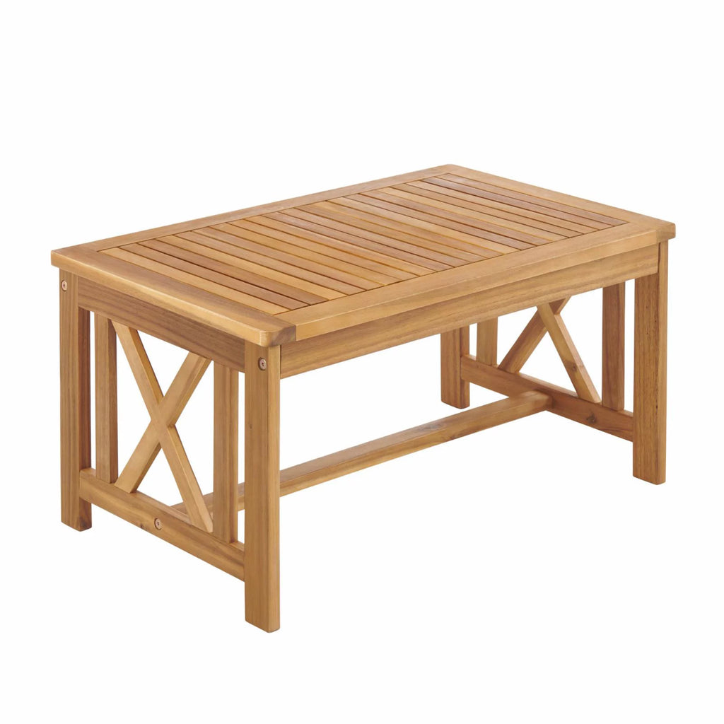 Acacia Wood 4-Piece Outdoor Conversation Set Q385931