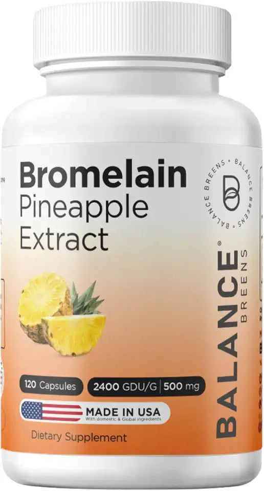 Bromelain 500mg 120 Capsules Pineapple Extract Digestive Enzyme C23270