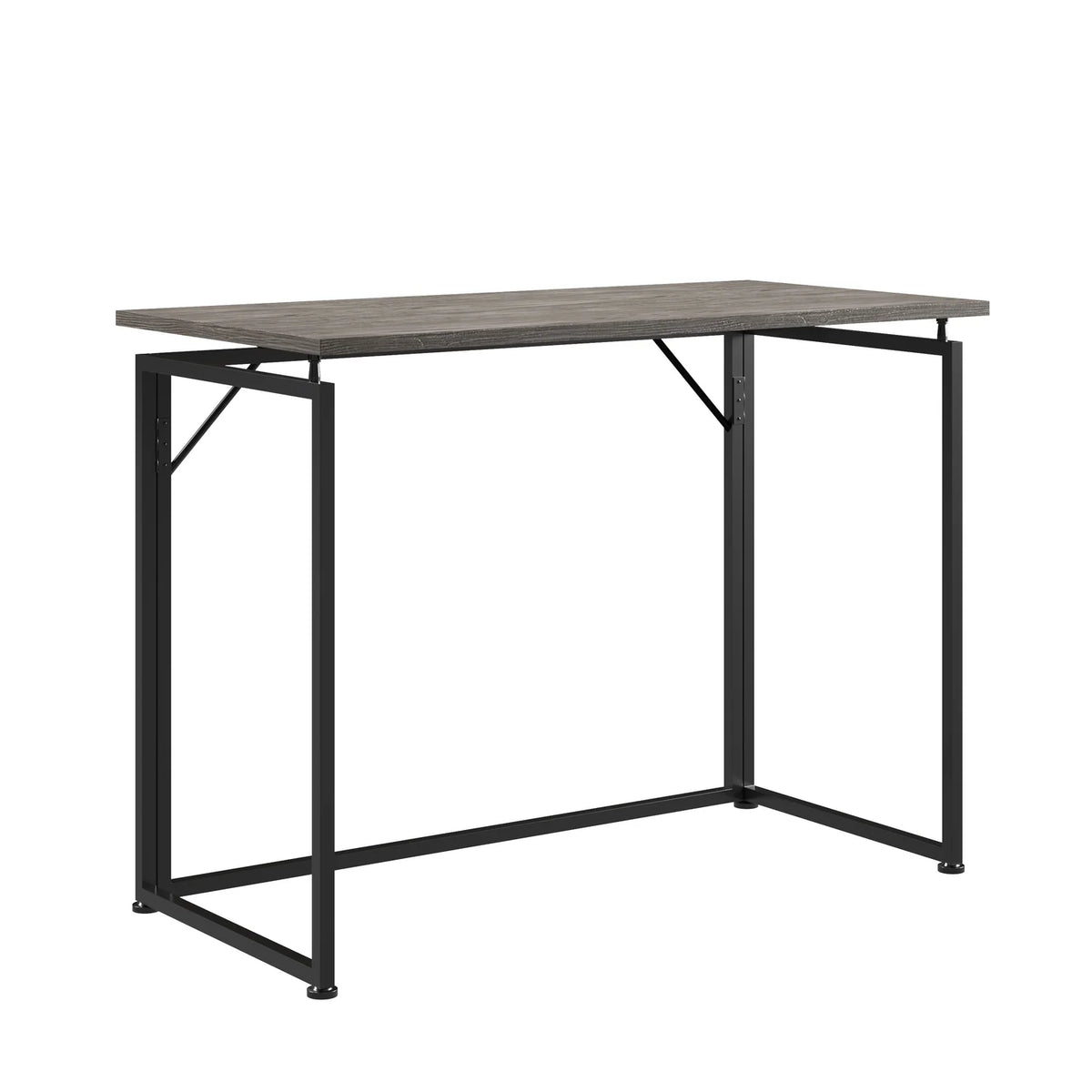 40" W Folding Computer Desk, Grey V5588