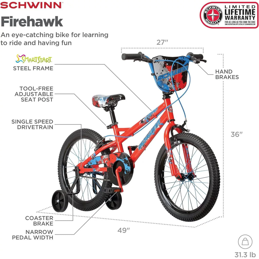 18 in. Red Bike T190