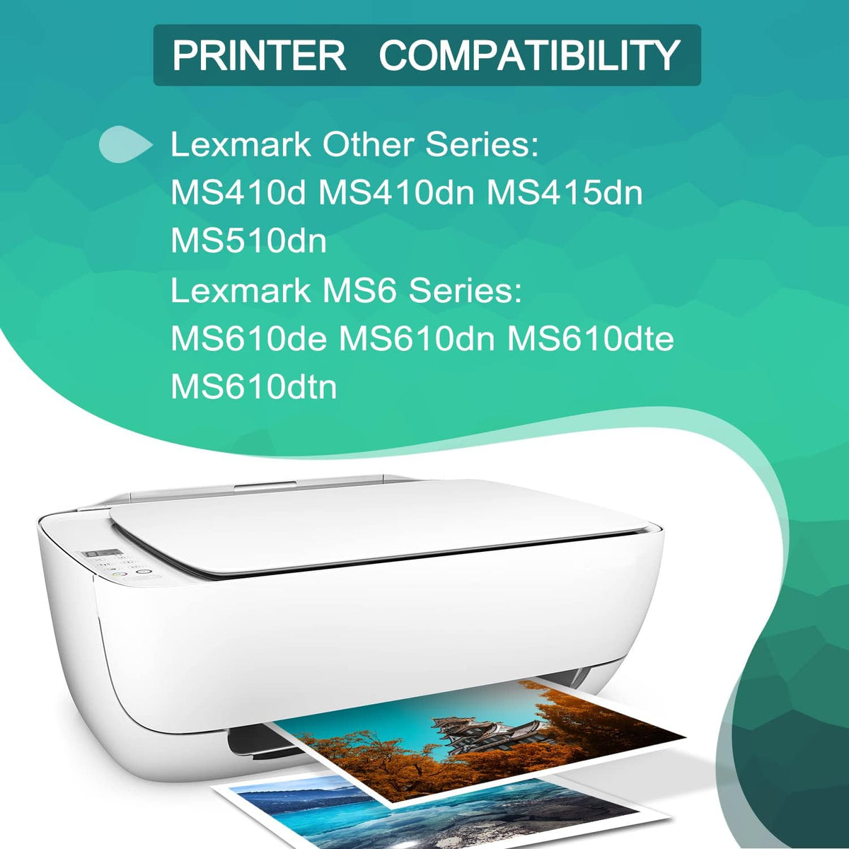 2 Pack Black Remanufactured Toner Cartridge for Lexmark Printer T304