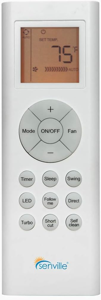 12,000 BTU Floor Console Mini Split AC/Heating System, White A318412