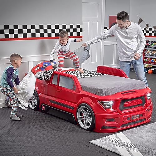 Red Toddler-to-Twin Race Car Bed I7098
