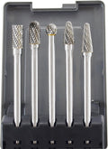 8-Piece Double Cut Carbide Rotary Burr Set 1/4 Shank B88083