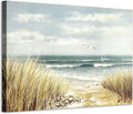 Abstract Beach Painting Wall Art Seashore Artwork Hand Painted Coastal Picture on Canvas K9040