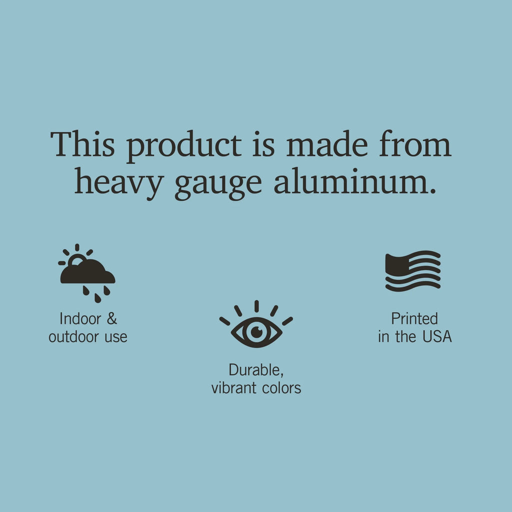 12x18 Aluminum Metal Sign Decor L438879