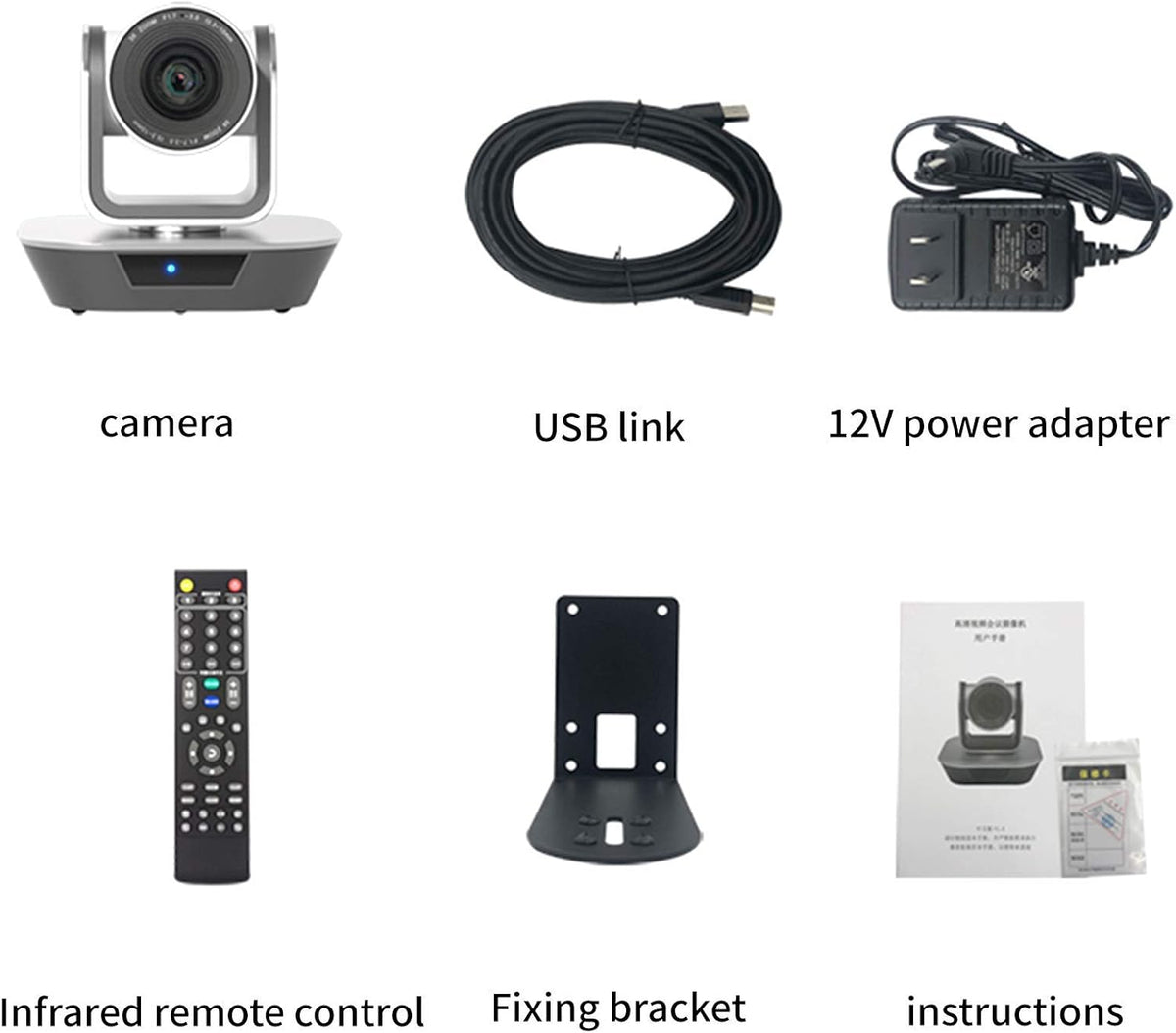 USB Plug-and-Play PTZ Camera, 3X Zoom W71439