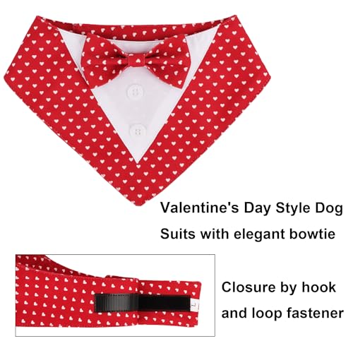 Red Plaid Dog Christmas Collar with Bowtie D95822