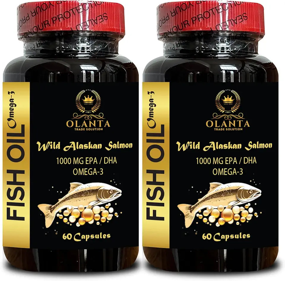 Wild Alaskan Fish Oil 1000 mg Omega 3 Capsules 120 Capsules B469566