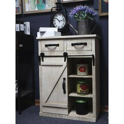 2 Drawer Door Accent Cabinet B1711