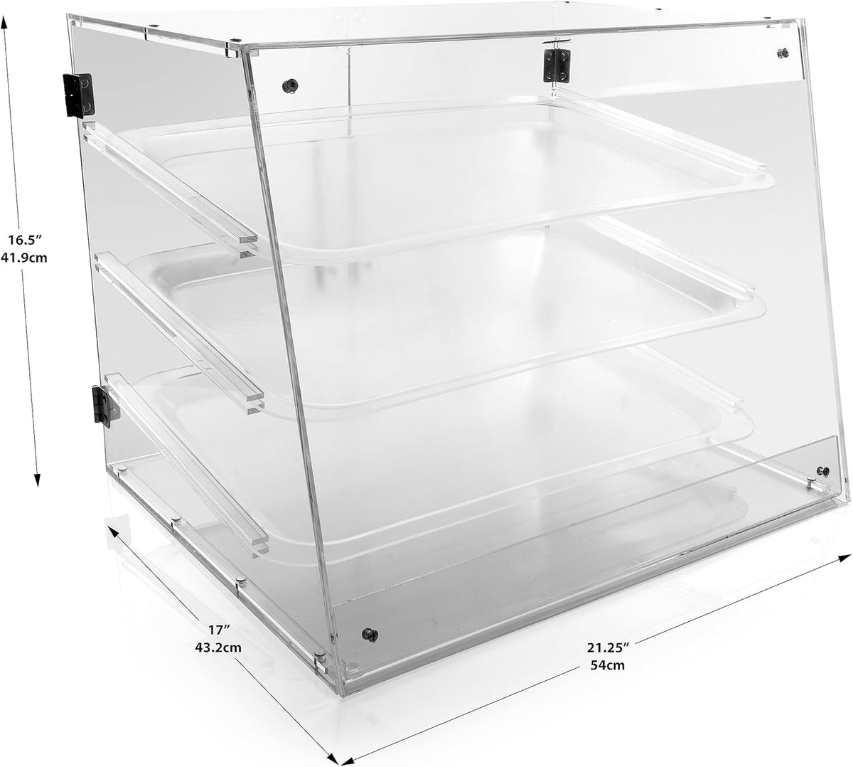 3-Tier Commercial Countertop Pastry Display Case with Rear Door L670