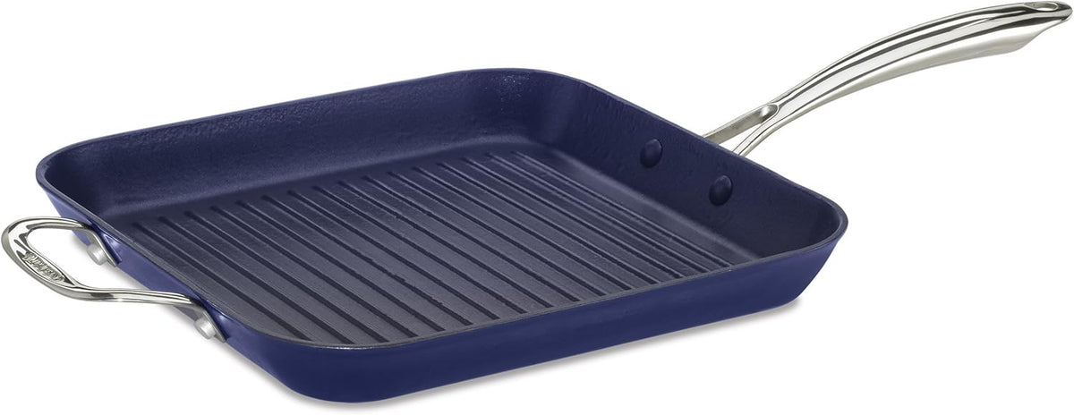 Blue on Blue Non-Stick Cast Iron Dutch Oven with Cover, 5.25-Quart, Pack of 2 T477185